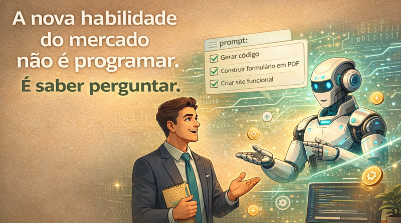 A nova habilidade do mercado não é programar.
